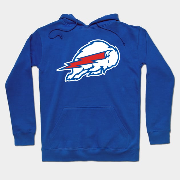 Buffalo Sparky Logo Hoodie by Carl Cordes